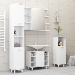 Комплект мебели для ванной, 4 части, белый цена и информация | Комплекты в ванную | 220.lv