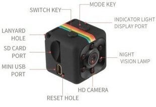 SQ11 HD Pārnēsājama tīmekļa kamera cena un informācija | Datoru (WEB) kameras | 220.lv