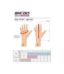 Беговые лыжные перчатки Skigo X-Skin Thermo, синие цена и информация | Другие товары для равнинного катания | 220.lv