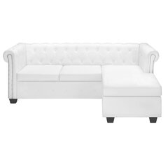 Dīvāns Chesterfield, balts cena un informācija | Dīvāni | 220.lv