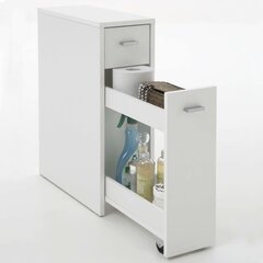 Skapis ar 2 atvilktnēm, 20x45x61 cm, balts цена и информация | Шкафчики для ванной | 220.lv