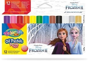Масляные мелки Colorino Disney Frozen II, 12 цветов цена и информация | Принадлежности для рисования, лепки | 220.lv
