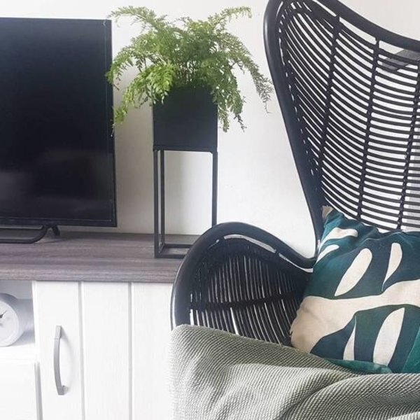 Home&Styling metāla puķu pods ar statīvu, 50 cm cena un informācija | Puķu podi | 220.lv