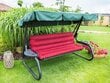 Spilvens šūpolēm Hobbygarden Ania 150cm, sarkans cena un informācija | Krēslu paliktņi | 220.lv