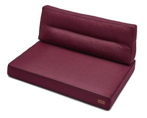 Spilvenu komplekts paletēm Karol 1+1, 120 cm, sarkans cena un informācija | Krēslu paliktņi | 220.lv