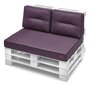 Spilvenu komplekts paletēm Karol 1+2, 120 cm, violets cena un informācija | Krēslu paliktņi | 220.lv