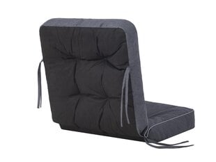 Подушка для стула Hobbygarden Venus 50см, темно-серая цена и информация | Подушки, наволочки, чехлы | 220.lv