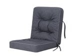 Подушка для стула Hobbygarden Venus 50см, темно-серая