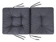 Spilvens krēslam Hobbygarden Venus 60cm, tumši pelēks cena un informācija | Krēslu paliktņi | 220.lv