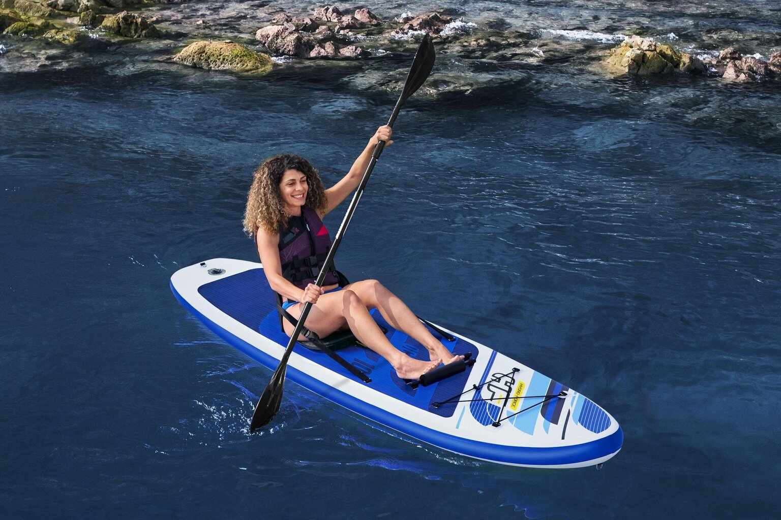 Piepūšamais SUP dēlis Bestway Hydro Force Oceana Convertible, 305 cm cena un informācija | SUP dēļi, sērfa dēļi un piederumi | 220.lv