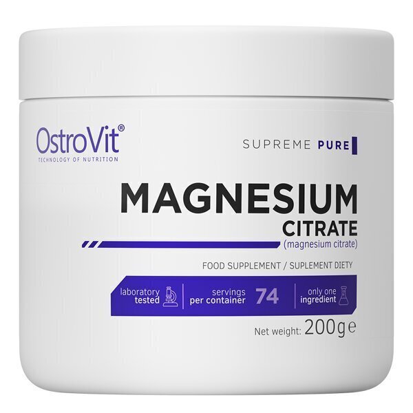 Uztura bagātinātājs OstoVit Magnesium Citrate (200 g) cena un informācija | Vitamīni | 220.lv