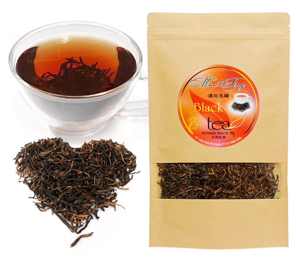 MAO FENG Black tea - Elitāra Ķīnas Imperatora melnā tēja ar tipšiem, 100g cena un informācija | Tēja | 220.lv