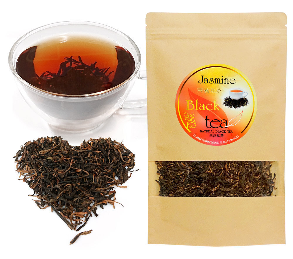 Jasmine Black tea - Ekskluzīva Ķīnas Jasmīnu melnā tēja ar tipšiem, 100g цена и информация | Tēja | 220.lv