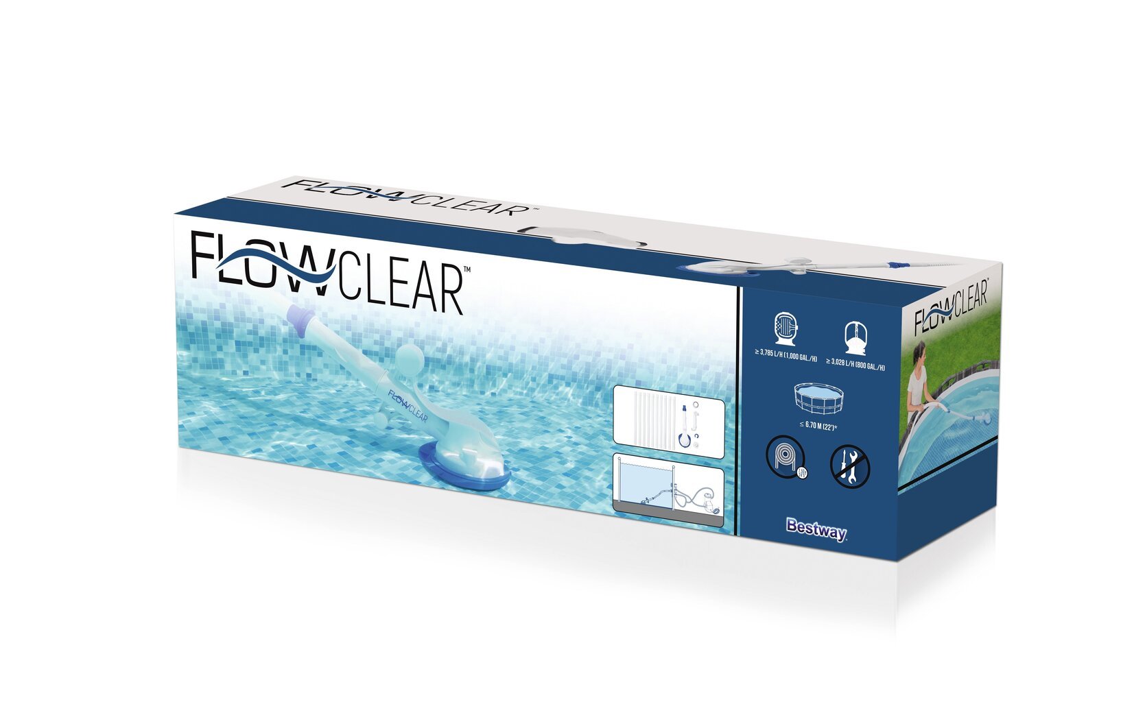 Baseina tīrīšanas ierīce-sūknis Bestway Flowclear AquaSweeper цена и информация | Baseinu piederumi | 220.lv