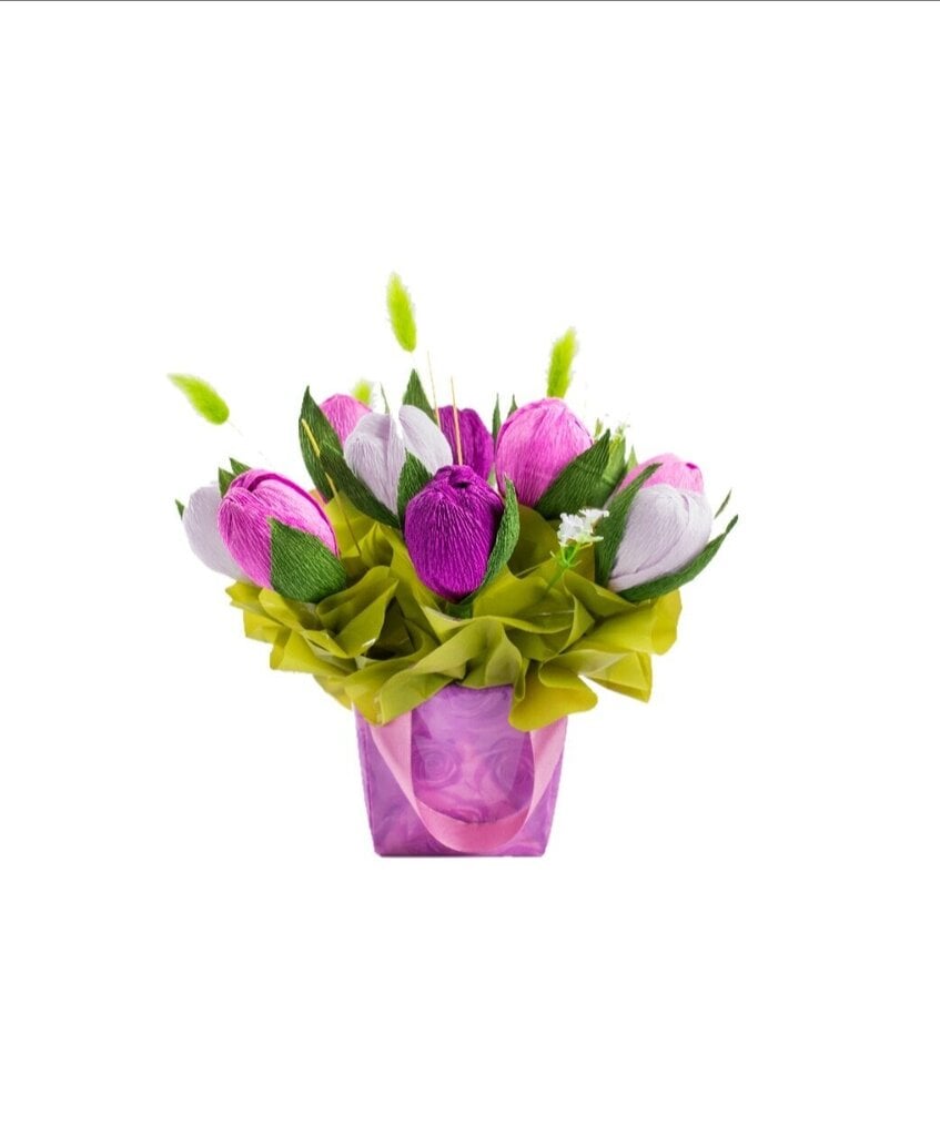 Floriana 1 saldumu buķete “Gardi ziedi”, 240 g цена и информация | Saldumi | 220.lv