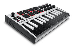 AKAI MPK Mini MK3 MIDI kontrolieris (balts) cena un informācija | Taustiņinstrumenti | 220.lv