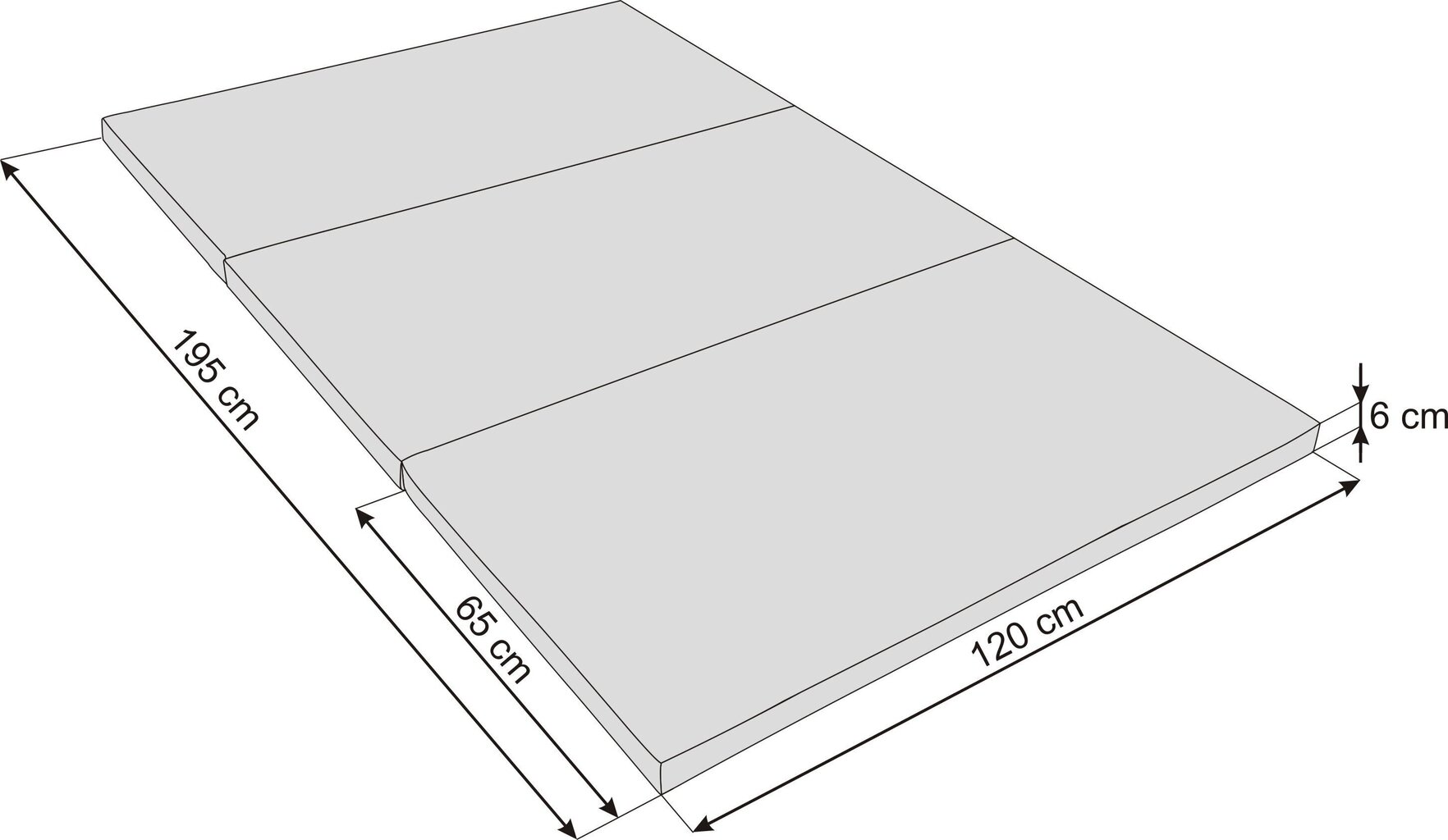 Salokāms matracis Hobbygarden Alex XXL, 120x195 cm, sarkans цена и информация | Matrači | 220.lv