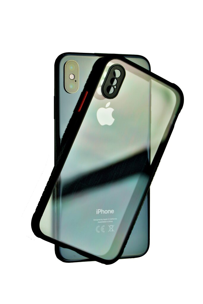 Telefona vāciņš priekš iPhone X/XS, melns/caurspīdīgs cena un informācija | Telefonu vāciņi, maciņi | 220.lv