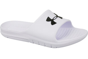 Vīriešu iešļūcenes Under Armour Core PTH Slides 3021286-100, baltas цена и информация | Мужские шлепанцы, босоножки | 220.lv