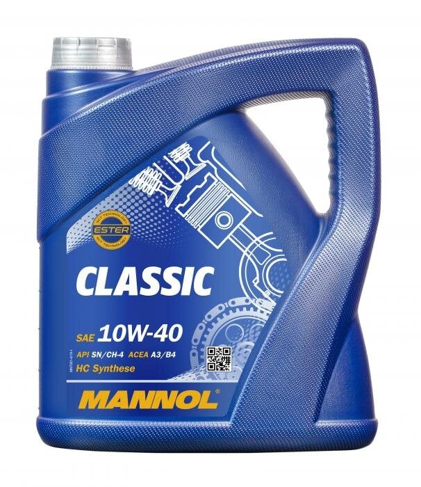 Mannol eļļa Classic 10W-40, 4L cena un informācija | Motoreļļas | 220.lv