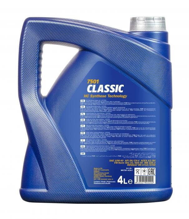 Mannol eļļa Classic 10W-40, 4L cena un informācija | Motoreļļas | 220.lv