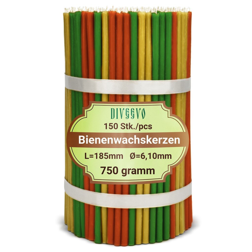 Разноцветные свечи «Дивеево» №80, 150шт. цена | 220.lv
