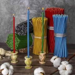 Разноцветные свечи «Дивеево» №80, 300шт. цена и информация | Церковные свечи, подсвечники | 220.lv