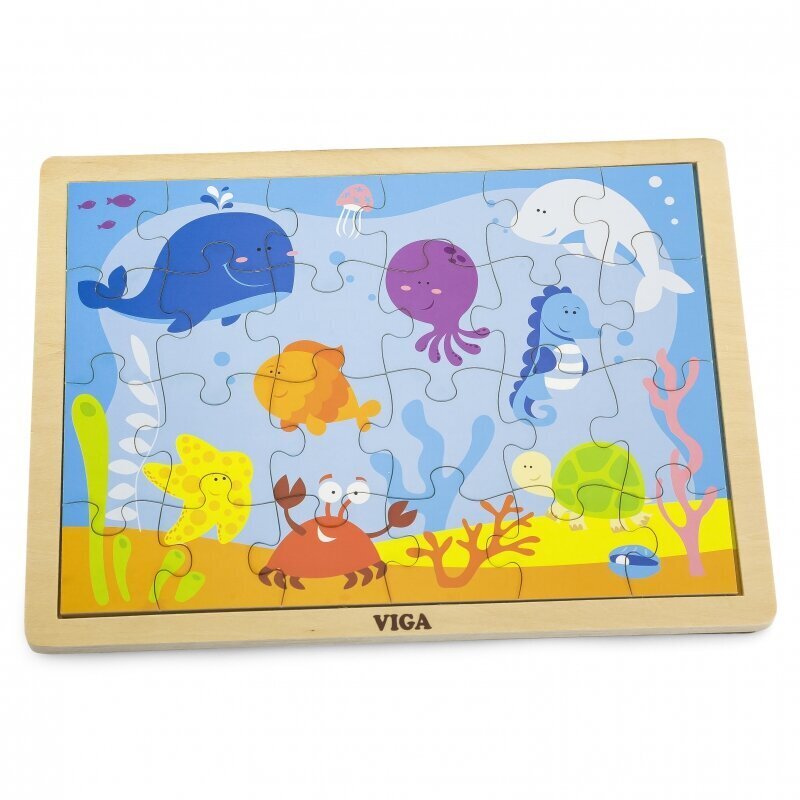 Koka puzle Viga Ocean цена и информация | Puzles, 3D puzles | 220.lv