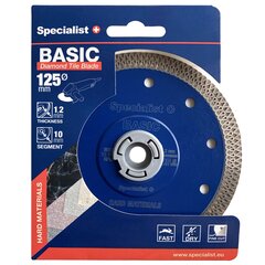 Dimanta disks Britva Basic 125x1.3x22 mm цена и информация | Механические инструменты | 220.lv