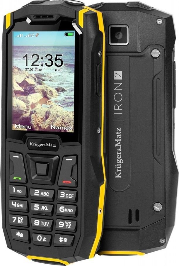 Kruger & Matz Iron 2, Black cena un informācija | Mobilie telefoni | 220.lv