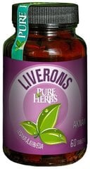 Пищевая добавка: Для здоровья печени и сосудов Liverons, PureHerbs, 60 капсул цена и информация |  Чаи и лекарственные травы | 220.lv