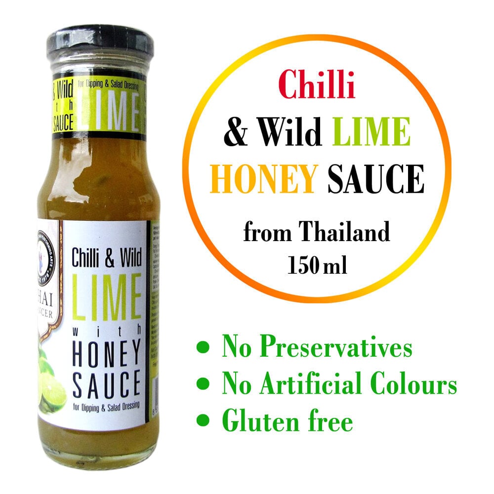 Čilli & laima & medus mērce, Chilli & Lime & Honey sauce, Thai Dancer, 150ml цена и информация | Mērces | 220.lv