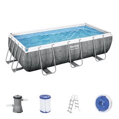 Karkasa baseins ar filtru Bestway Power Steel 404 x 201 x 100 cm cena un informācija | Baseini | 220.lv