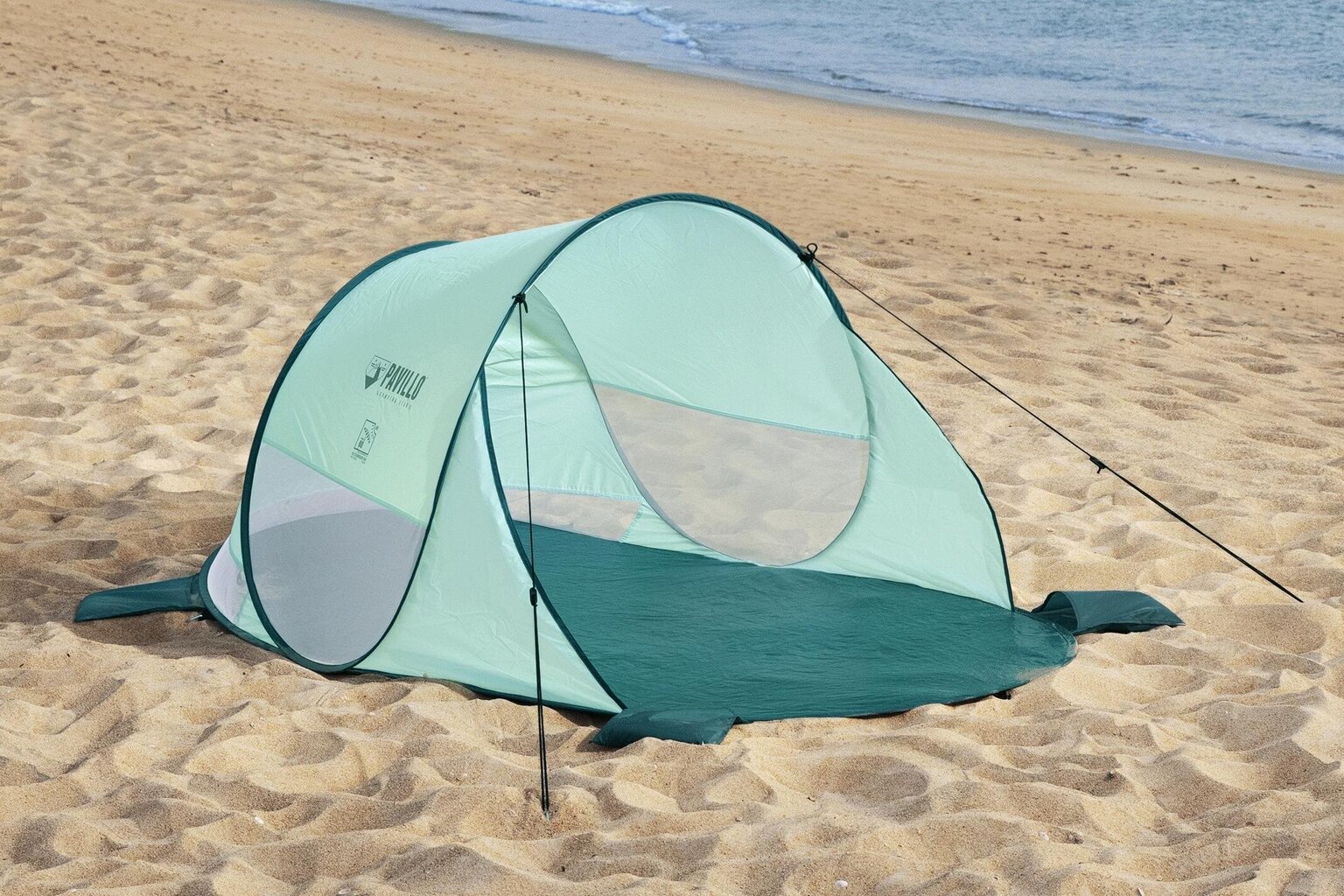 Pludmales telts Pavillo Beach Quick 2, zaļa cena un informācija | Teltis | 220.lv