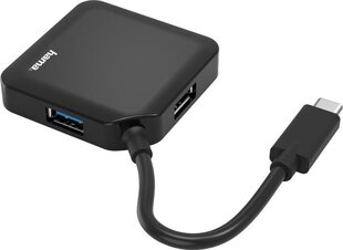 USB-хаб Hama USB-C 4 x USB 3.2 цена и информация | Адаптеры и USB разветвители | 220.lv