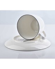 SIMPLE чашка и блюдце 220мл / 15,1cm цена и информация | Стаканы, фужеры, кувшины | 220.lv