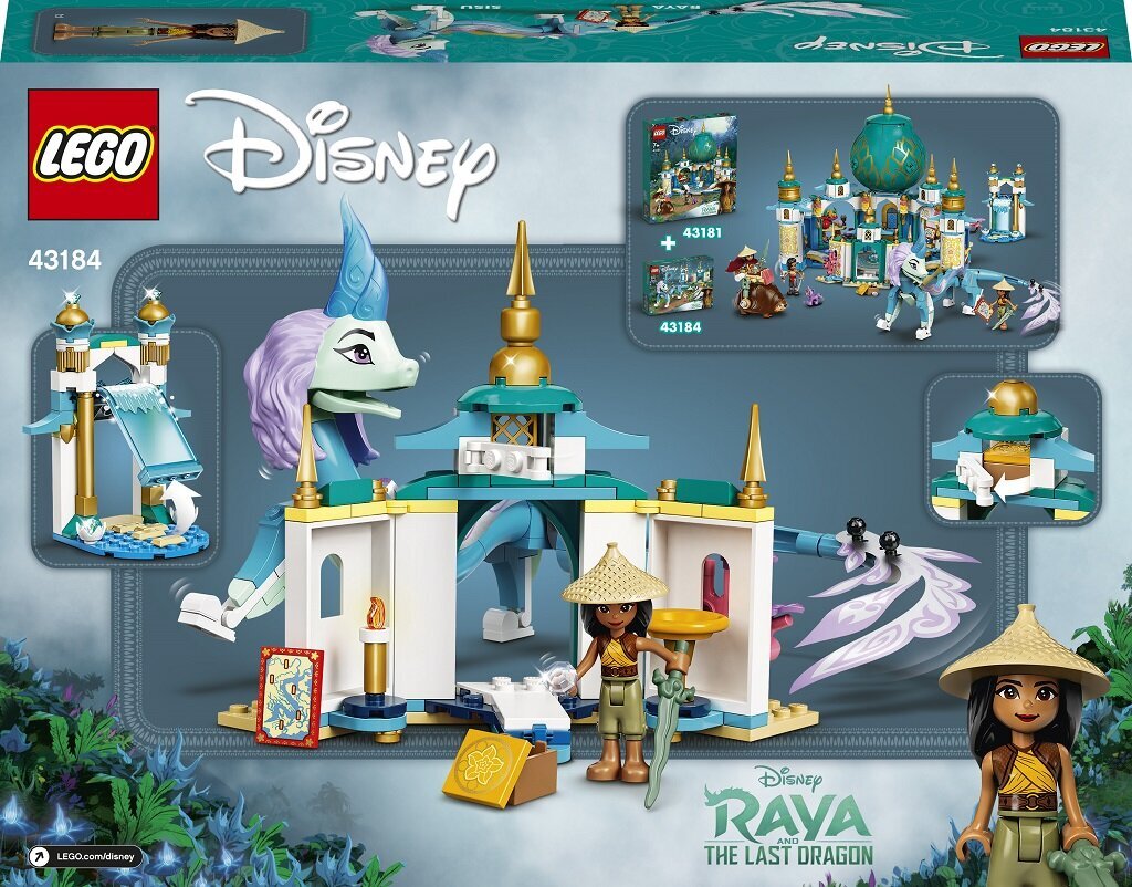 43184 LEGO® | Disney Princess Raja un Sisu pūķis cena un informācija | Konstruktori | 220.lv