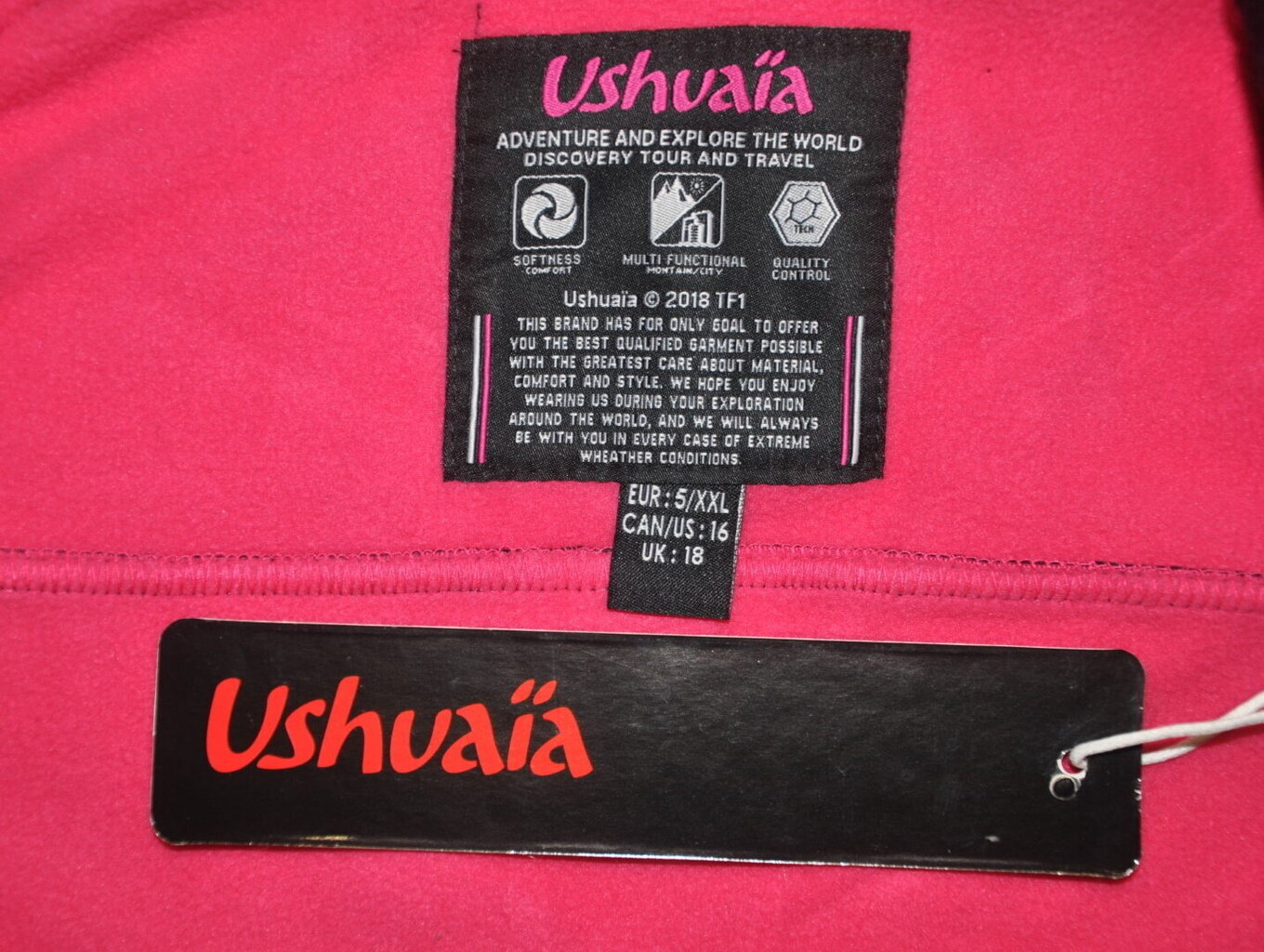 Virsjaka sievietēm Ushuaia Realiste Lady Black / Flashy pink UIA 007 цена и информация | Sieviešu virsjakas | 220.lv