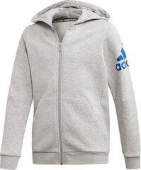Džemperis zēniem Adidas Sport Track Hoodie Junior ED6486, pelēks цена и информация | Свитеры, жилетки, пиджаки для мальчиков | 220.lv