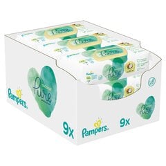 Salvetes PAMPERS Coconut Pure, 9x42 gab. цена и информация |  Одноразовые пеленки и влажные салфетки | 220.lv