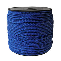 Aukla tamborēšanai 5.5 mm. krāsa zila spīdīga (Nr. 91) 200 m. cena un informācija | Tamborēšana | 220.lv