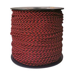 Aukla tamborēšanai 5.5 mm. krāsas sarkana, melna (Nr. 123) 200 m. cena un informācija | Tamborēšana | 220.lv
