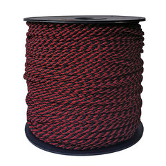 Aukla tamborēšanai 5.5 mm. krāsas sarkanbrūna, melna (Nr. 124) 200 m. cena un informācija | Tamborēšana | 220.lv