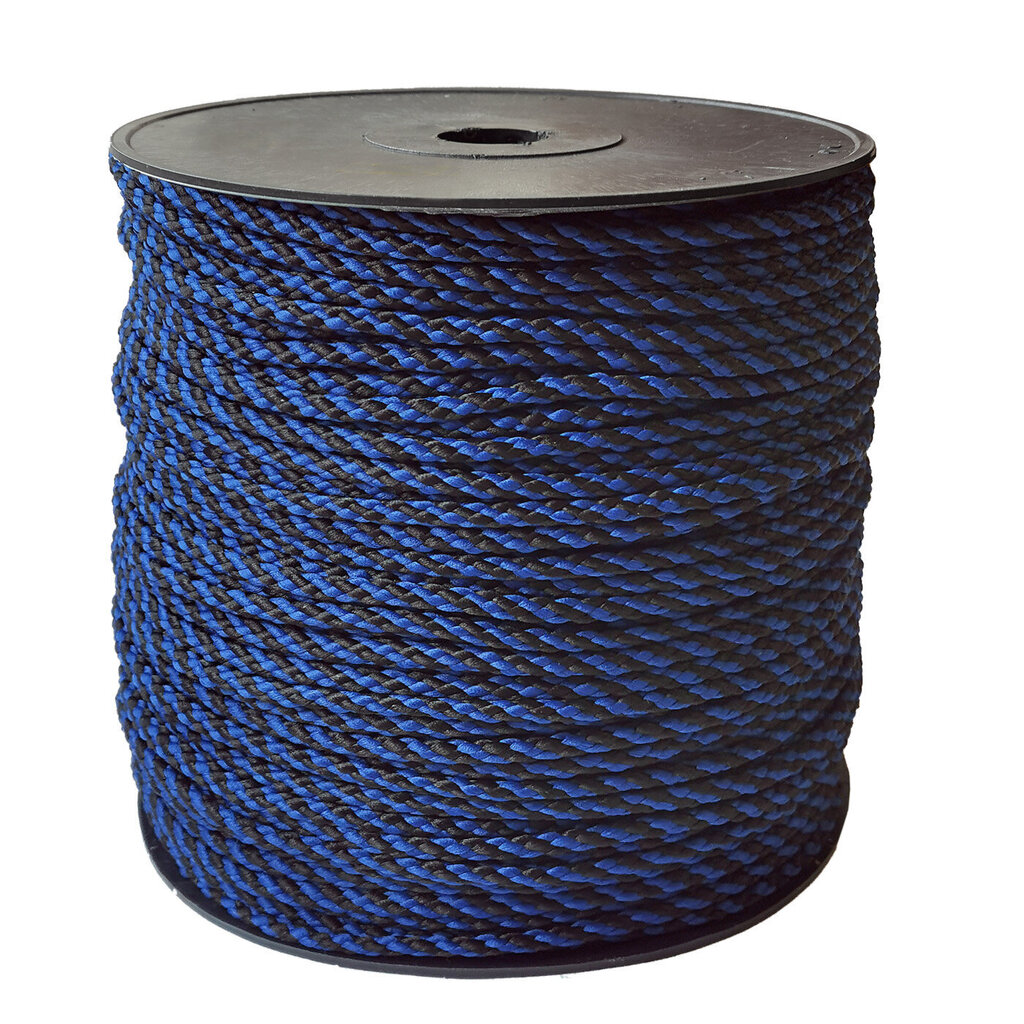 Aukla tamborēšanai 5.5 mm. krāsas rudzupuķu zila, melna (Nr. 125) 200 m. cena un informācija | Tamborēšana | 220.lv
