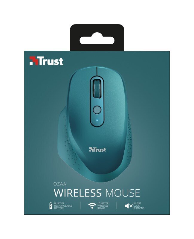 MOUSE USB OPTICAL WRL/OZAA BLUE 24034 TRUST цена и информация | Peles | 220.lv