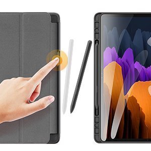 Planšetdatora maciņš Dux Ducis Domo Samsung Galaxy Tab S7+ (S7 Plus), zils cena un informācija | Somas, maciņi | 220.lv