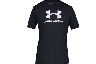 Спортивная мужская футболка Under Armour sportstyle logo tee, чёрная цена и информация | Мужская спортивная одежда | 220.lv