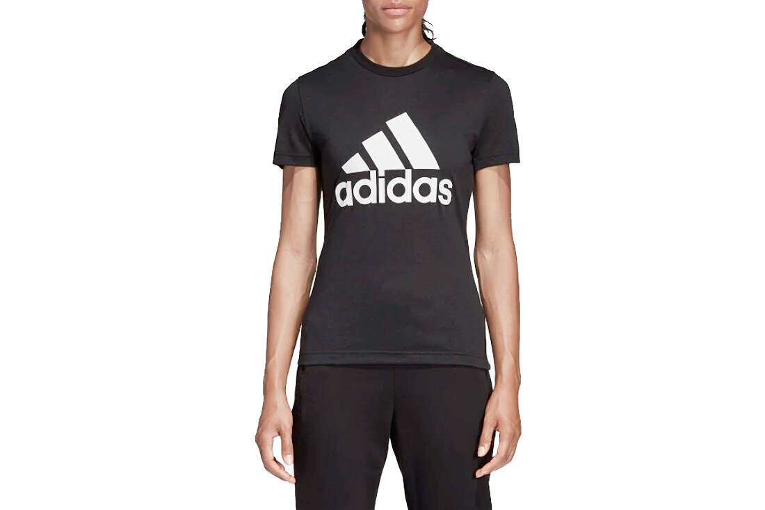 Sporta krekls sievietēm Adidas Must Haves Badge Of Sport Tee DY7732, melns cena un informācija | Sporta apģērbs sievietēm | 220.lv