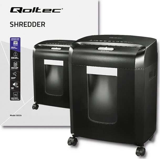 Papīra smalcinātājs Qoltec Shredder AGUDO 50324 цена и информация | Papīra smalcinātāji | 220.lv