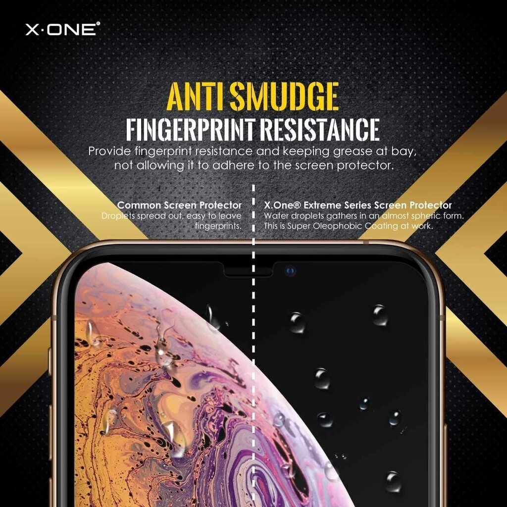 X-ONE aizsargstikls, piemērots iPhone X cena un informācija | Ekrāna aizsargstikli | 220.lv